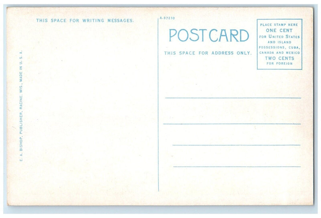 c1920 SS Christopher Columbus Winter Quarters Manitowoc Wisconsin WI Postcard