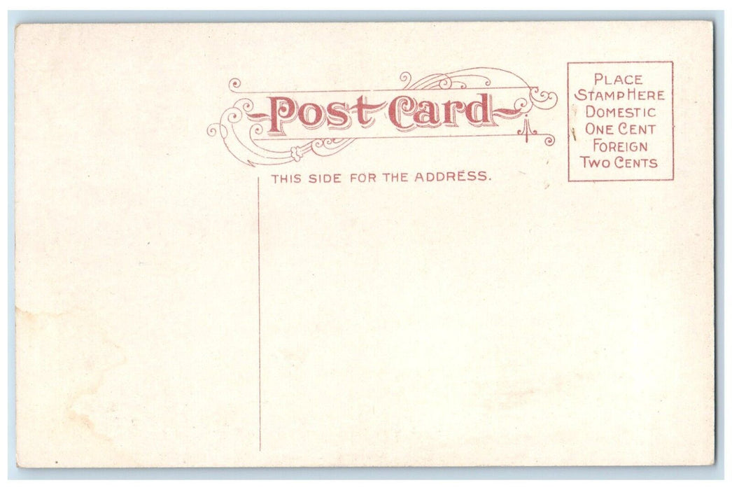 c1910 Exterior View High School Building Manitowoc Wisconsin WI Antique Postcard