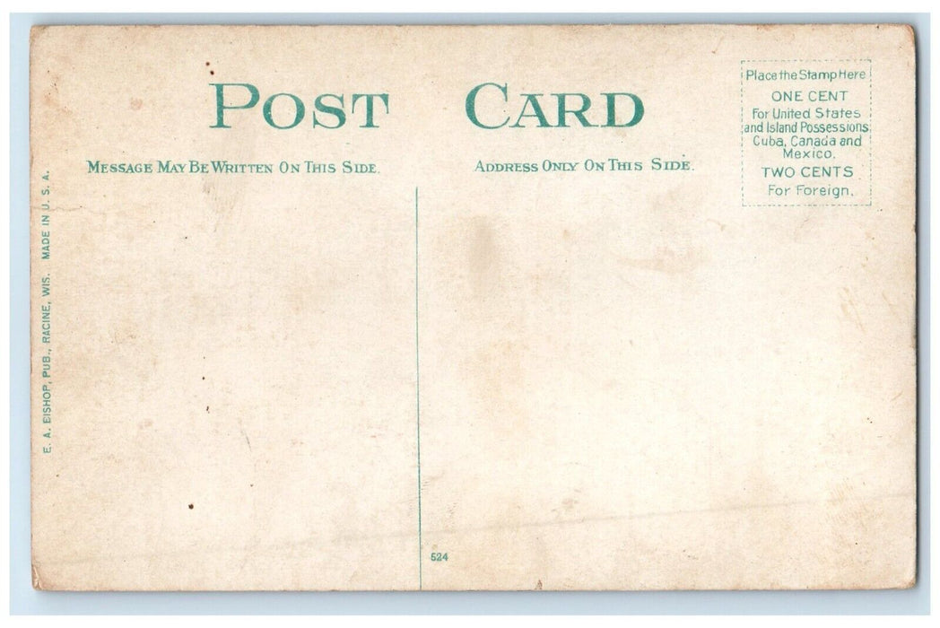 c1910 C & N W Ry Station Railroad Building Milwaukee Wisconsin Unposted Postcard