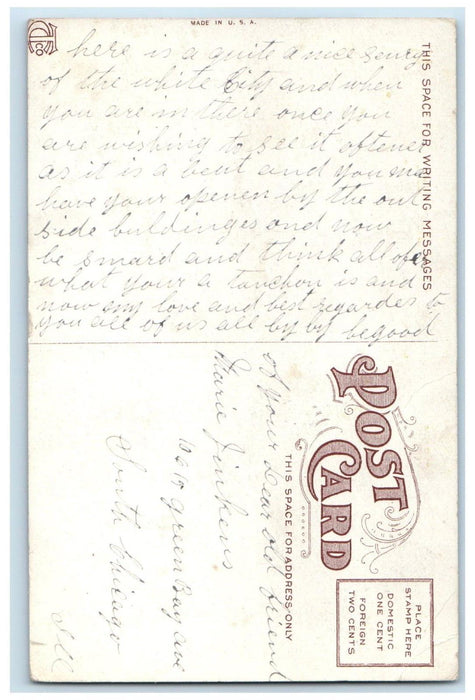 c1910's Chute The Chutes And Basin White City Chicago Illinois IL Postcard