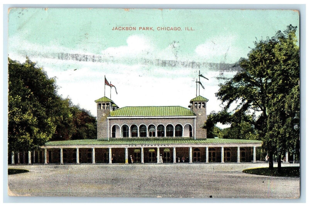 c1910's Front View Of Jackson Park Chicago Illinois IL Posted Antique Postcard