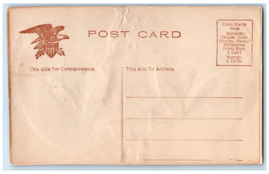 c1910's Merry Christmas Ringing Bells Airbrushed Embossed Antique Postcard