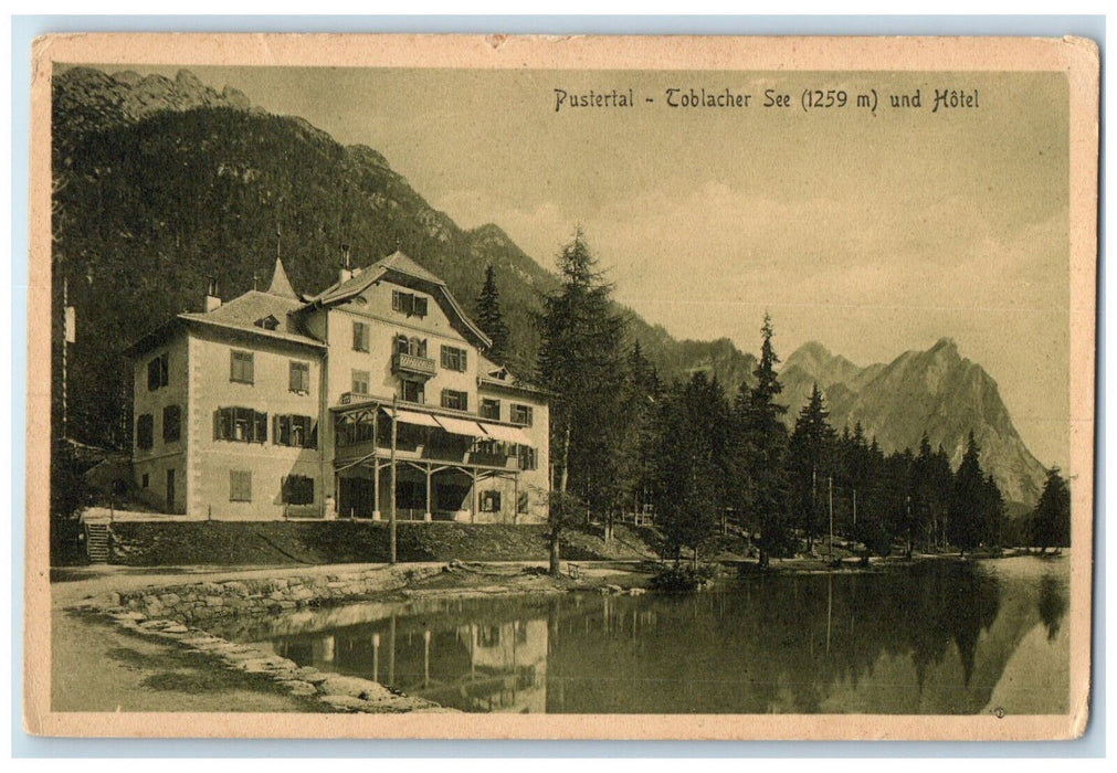 c1920's Toblacher Und Hotel Pustertal Italy Antique Stengel & Co. Postcard