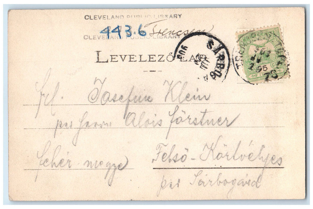 1901 Hills View Bad Trenesen Teplicz-Furdo Slovakia Antique Posted Postcard