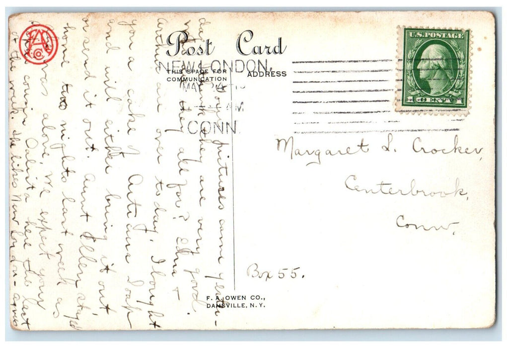 c1910's Transportation Whatever Route You Choose To Take New London CT Postcard