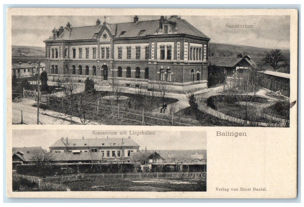 1906 Sanatorium Mit Liegehallen Balingen Baden-Württemberg Germany Postcard