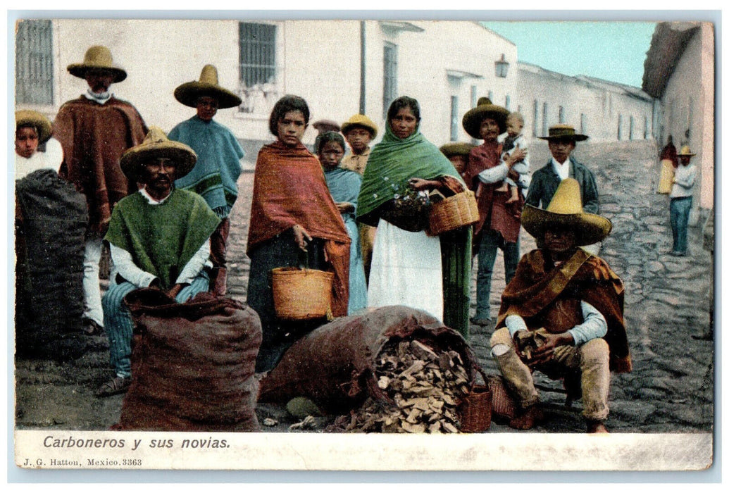 c1905 Chickadee And His Girlfriends Mexico Antique Unposted Postcard