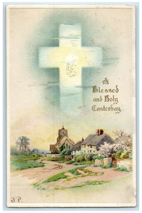 c1910's Easter Holy Cross Houses Winsch Back Syracuse New York NY Postcard