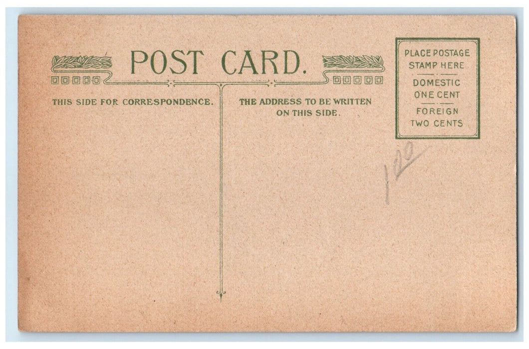c1910's Easter Message Flowers Winter Winsch Back Unposted Antique Postcard