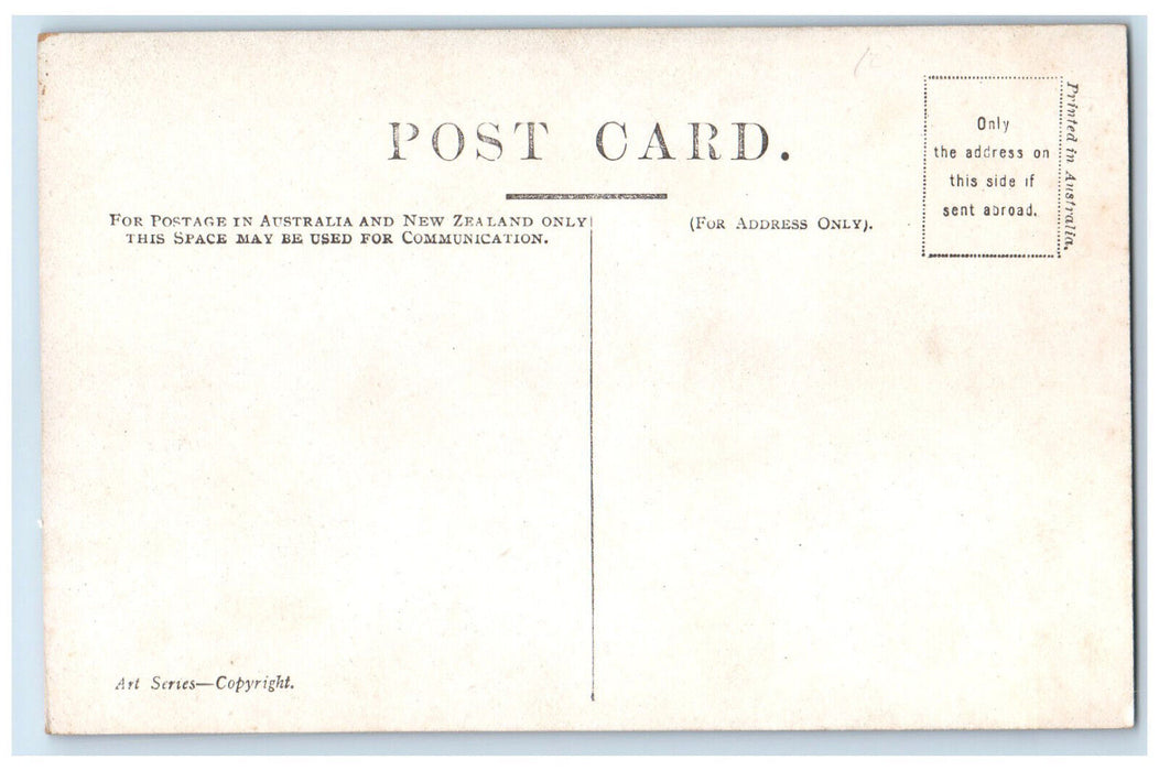 c1910 Boat with Support Fiji Canoe Antique Unposted Art Series Postcard