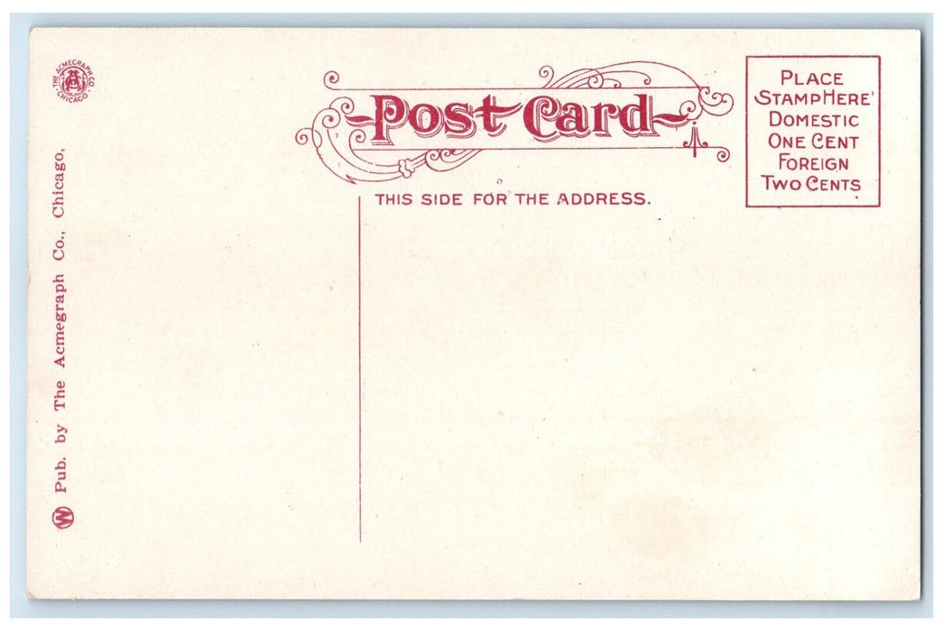 c1910's Wayne Knitting Mills Fort Wayne Indiana IN, Railroad Train Postcard