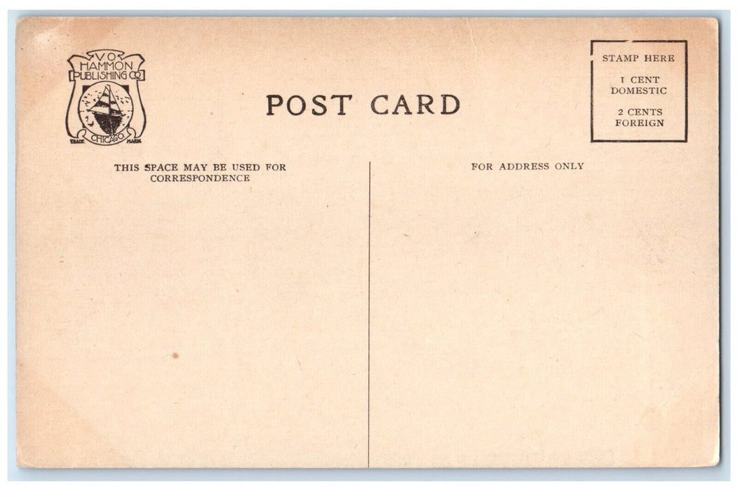 c1910 River Lake Canoe Boat House Exterior Building Charlevoix Michigan Postcard