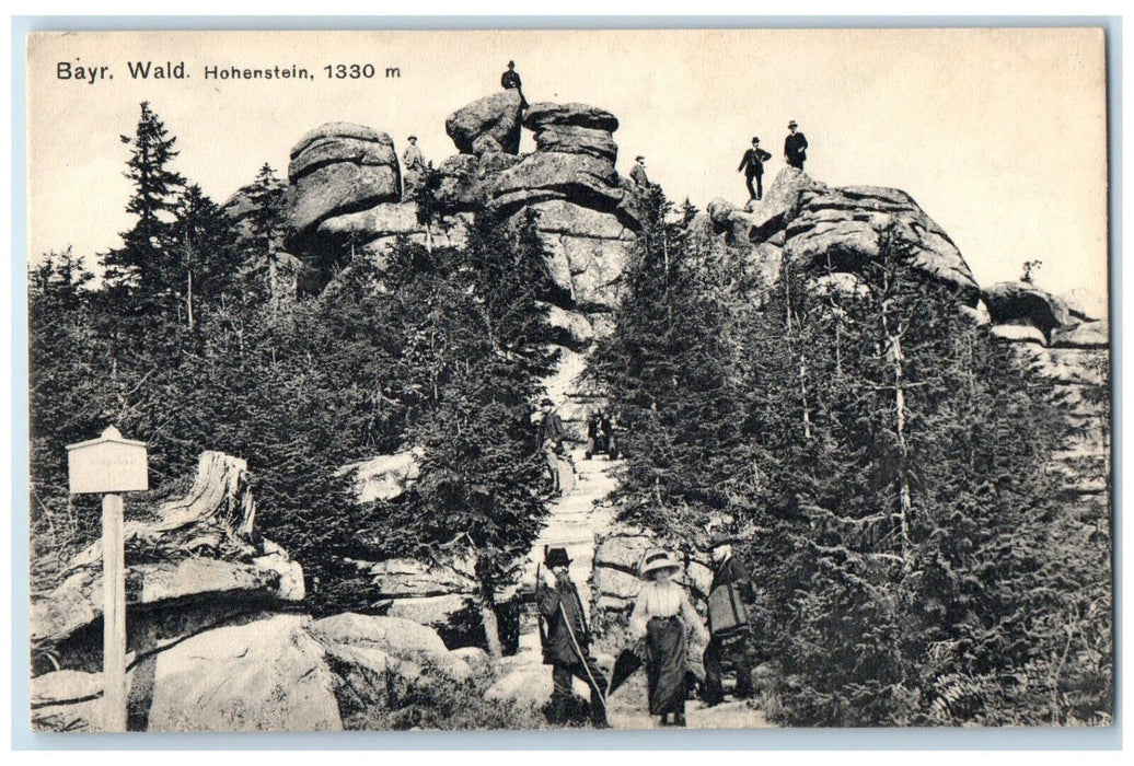 c1910 Rock Mountain Hohenstein Bayerischer Wald Germany Antique Postcard