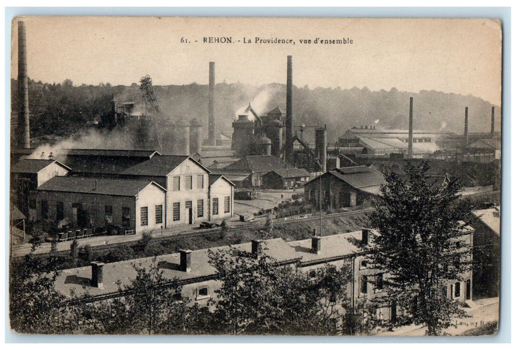 c1910 Overview of The Providence at Rehon Meurthe-et-Moselle France Postcard