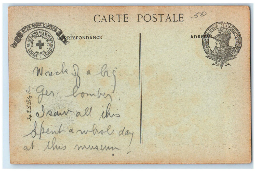 1918 Army Museum Hotel Invalid Bombing Plane Friedrichshafen Germany Postcard