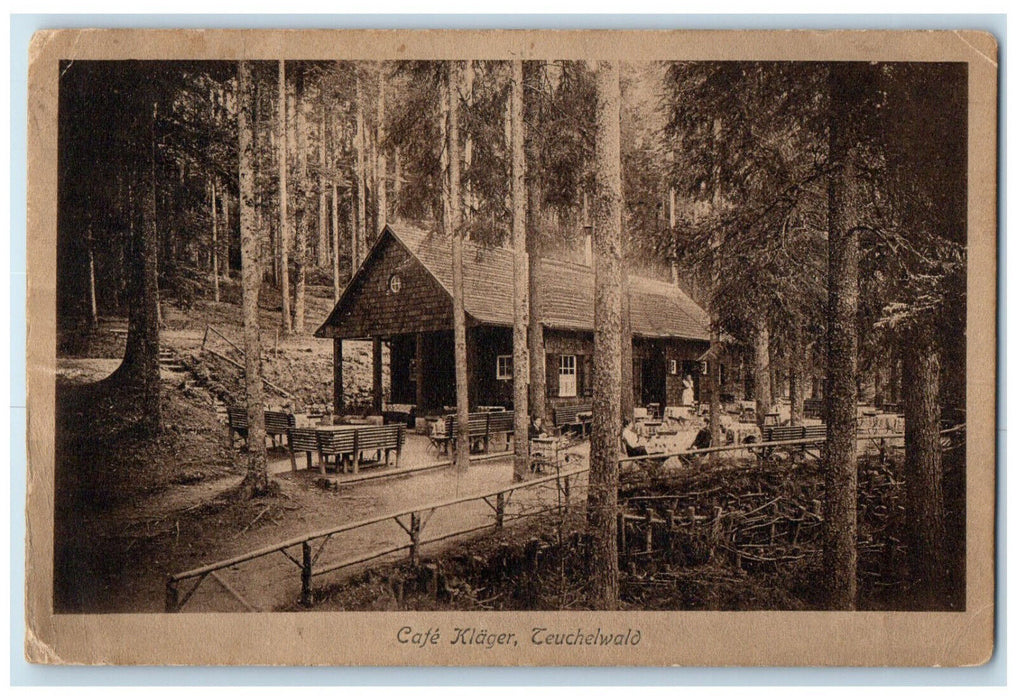 1926 Cafe Klager Teuchelwald Freudenstadt Baden-Württemberg Germany Postcard
