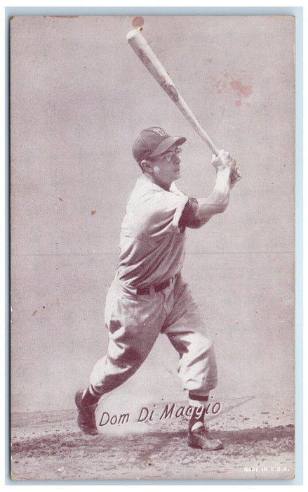Dom Di Maggio Baseball Player Sports Little Professor Exhibit Arcade Card