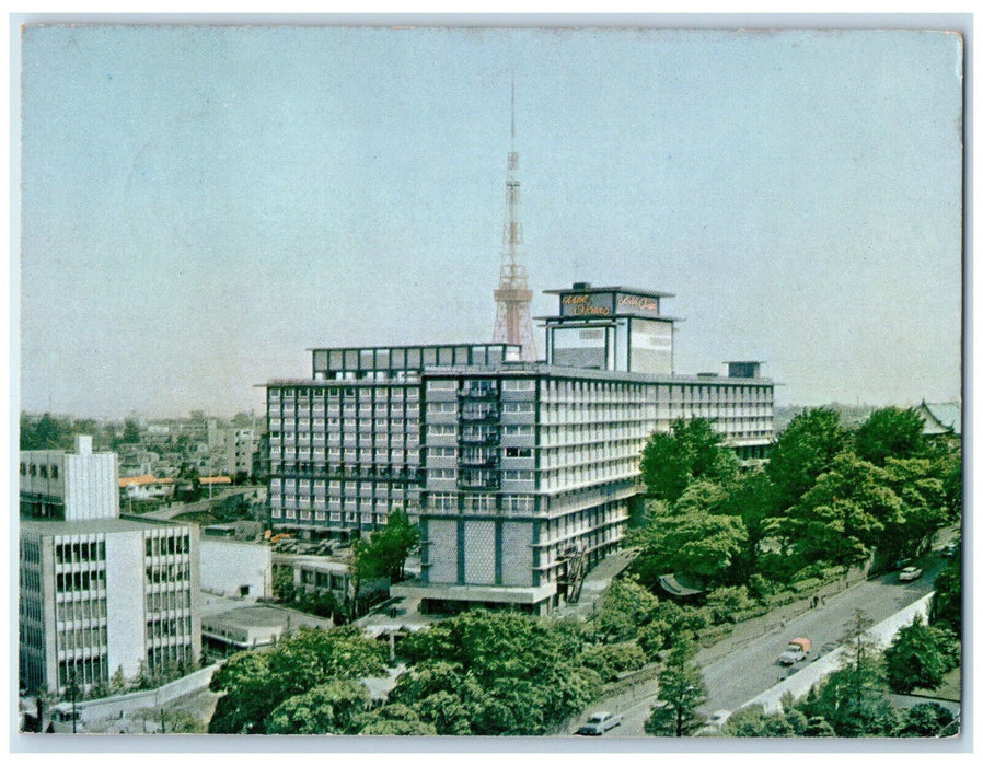 1963 Hotel Okura 3 Aoi-cho Akasaka Minato-Ku Tokyo Japan Posted Postcard