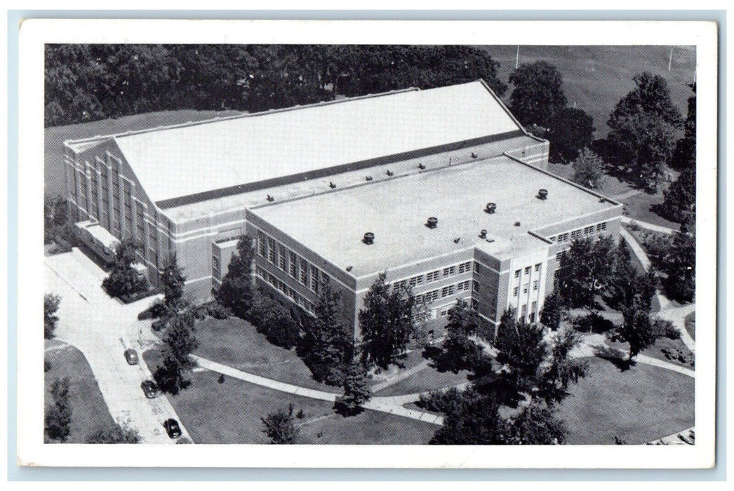 1940 Jenison Fieldhouse Michigan State College East Lansing Michigan Mi Postcard