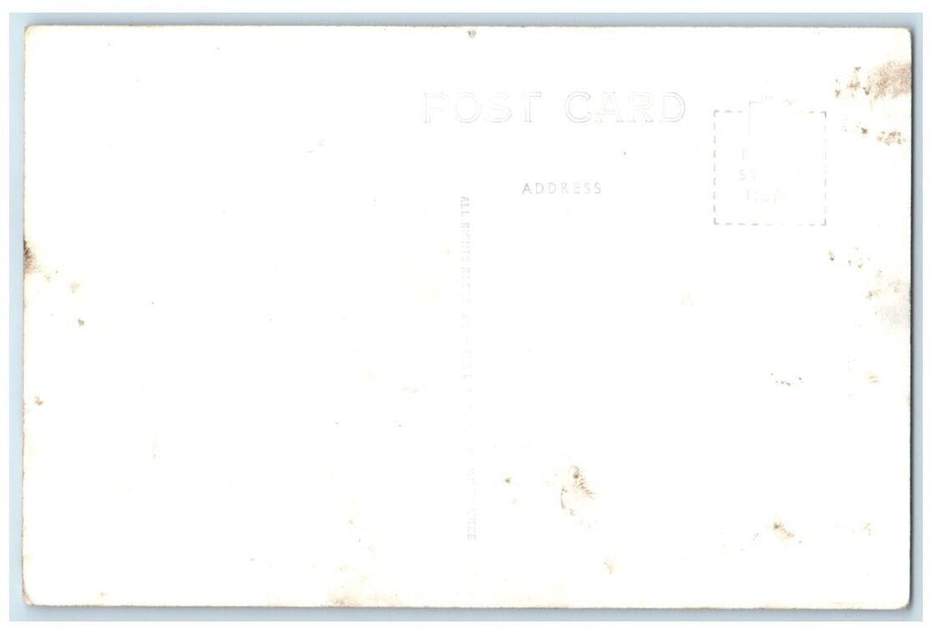 c1940's Street Scene Diner Hardware Store Pentwater MI RPPC Photo Postcard
