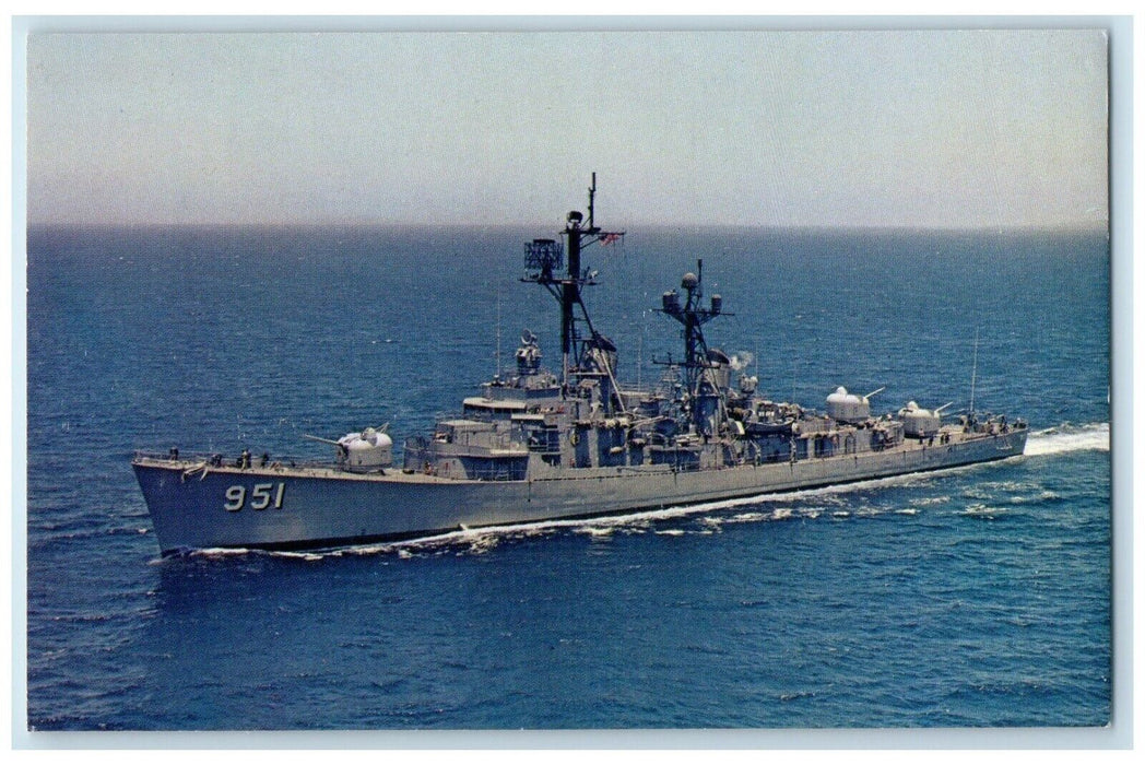 c1940's USS Turner Joy DD-951 First Ship Of The Fleet To Bear WW2 Postcard