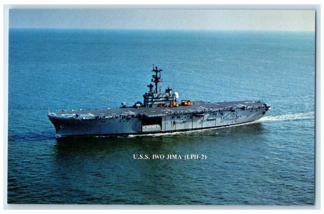 USS Iwo Jima LPH 2 Amphibious Assault Navy Ship Bremerton Washington WA Postcard