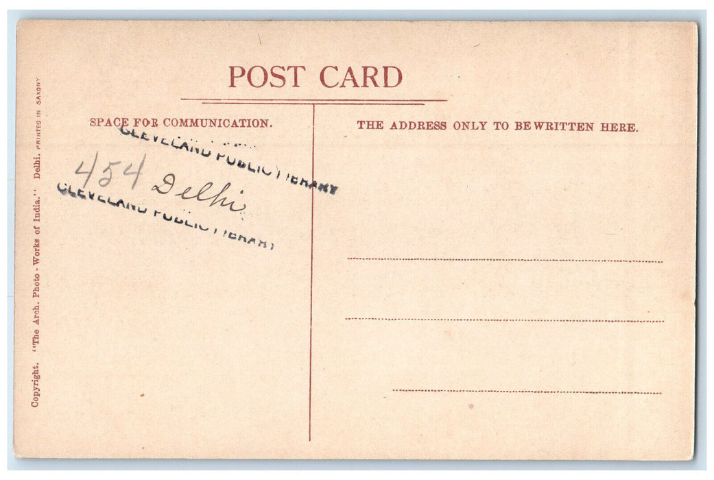 c1920's The Tomb of Princess Jahanara Begam Delhi India Unposted Postcard