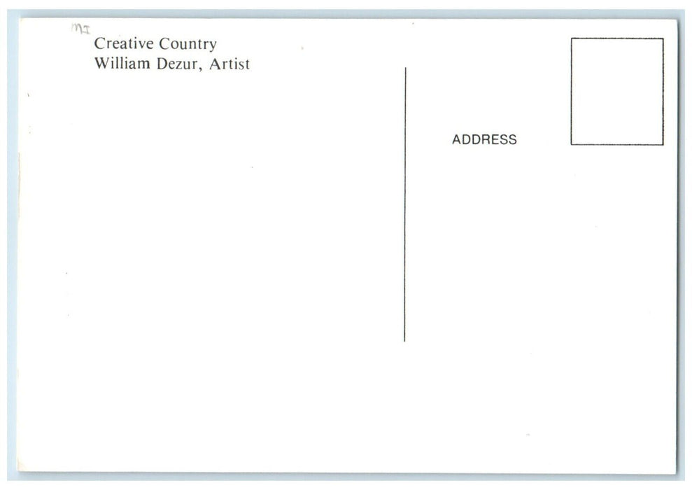 Cedarville Bradley Transportation Line Creative County William Dezur MI Postcard