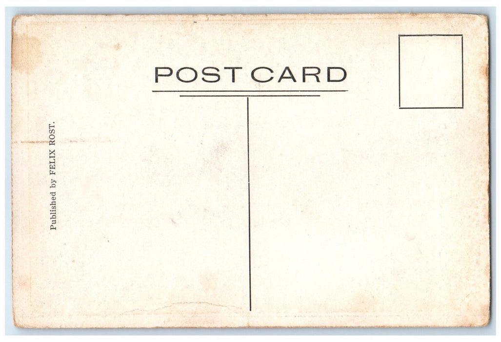 c1940's Building Entrance San Juan School Puerto Rico Unposted Postcard