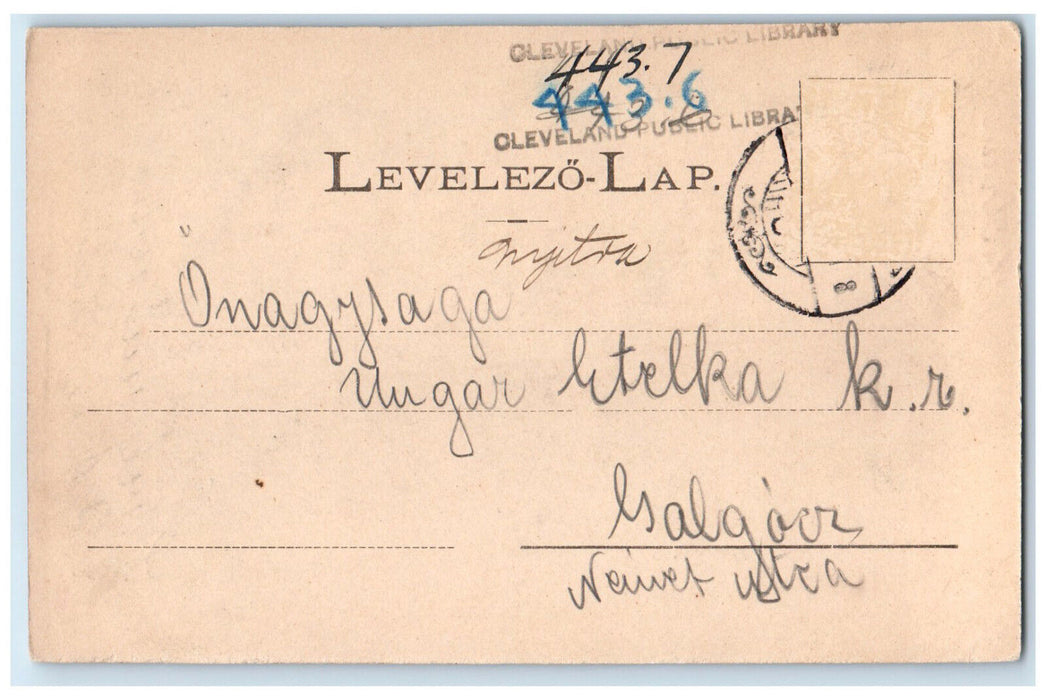 1901 Arpassy-villa Nyitra Nitra Slovakia Zobor-Reszlet Posted Postcard