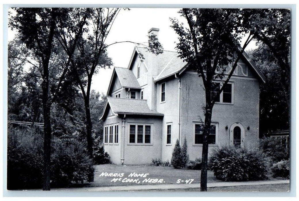 c1940's Norris Home Residence McCook Nebraska NE RPPC Photo Unposted Postcard