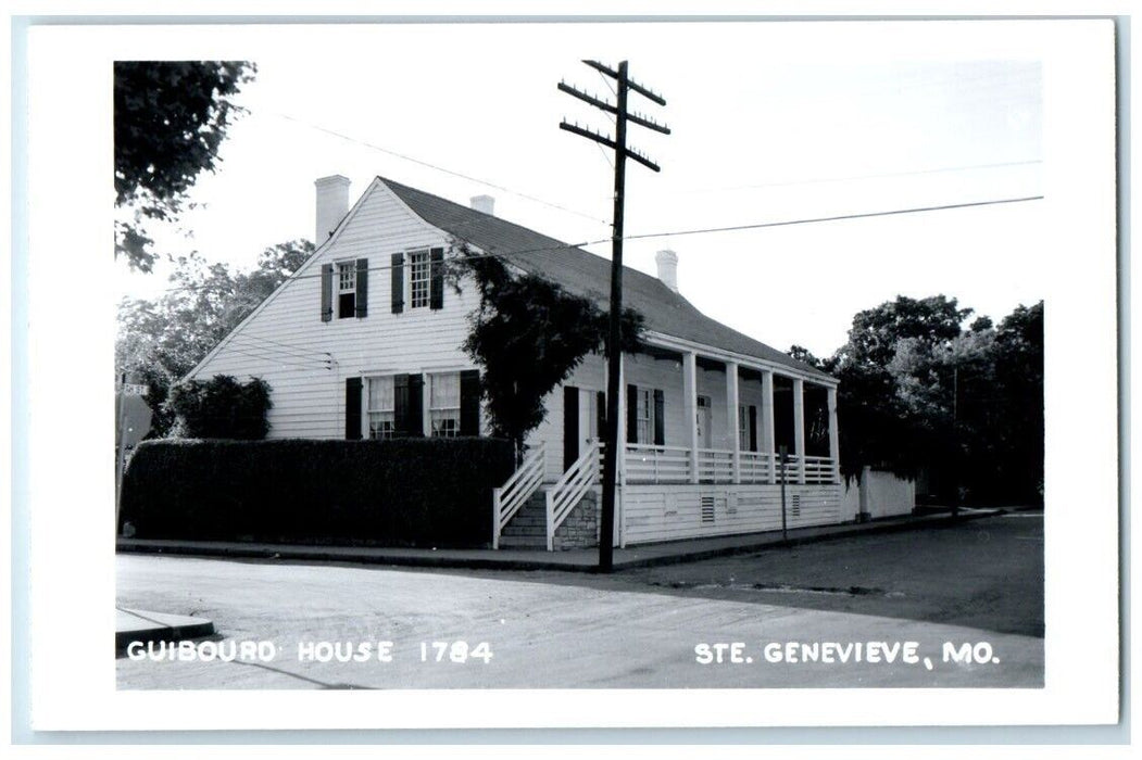 c1950's Guibourd House View Sainte Genevieve Missouri MO  RPPC Photo Postcard