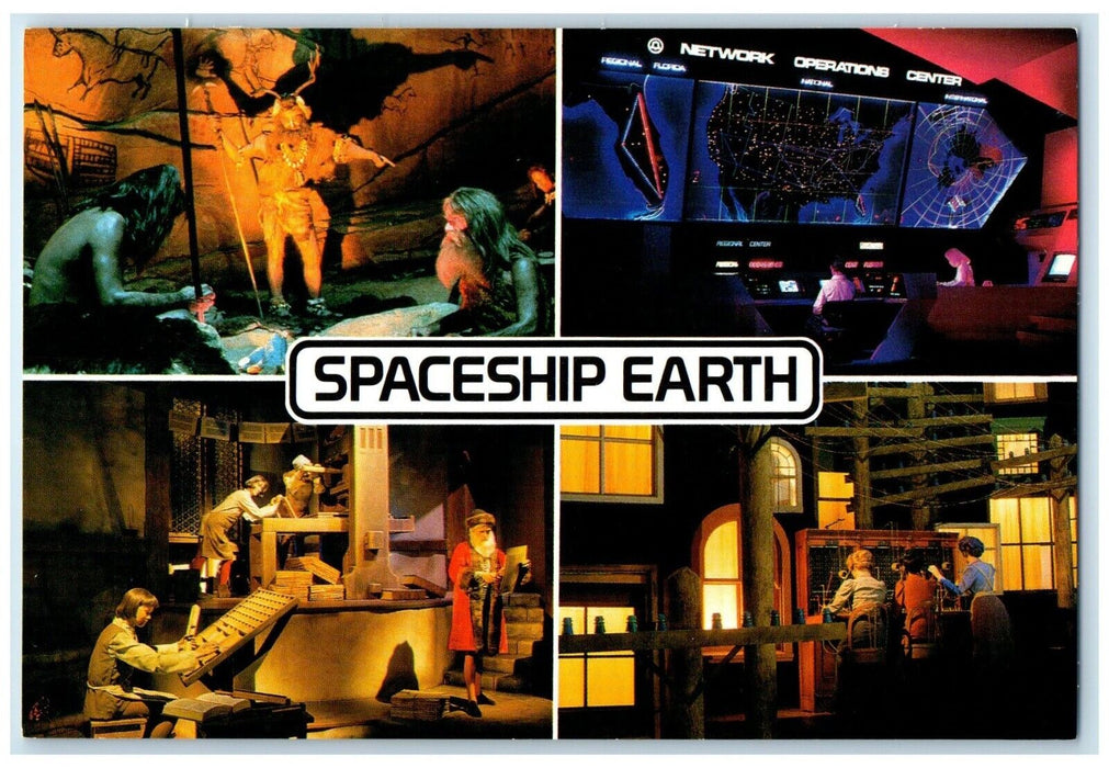 Spaceship Earth Changing Communications Epcot Center Walt Disney Postcard