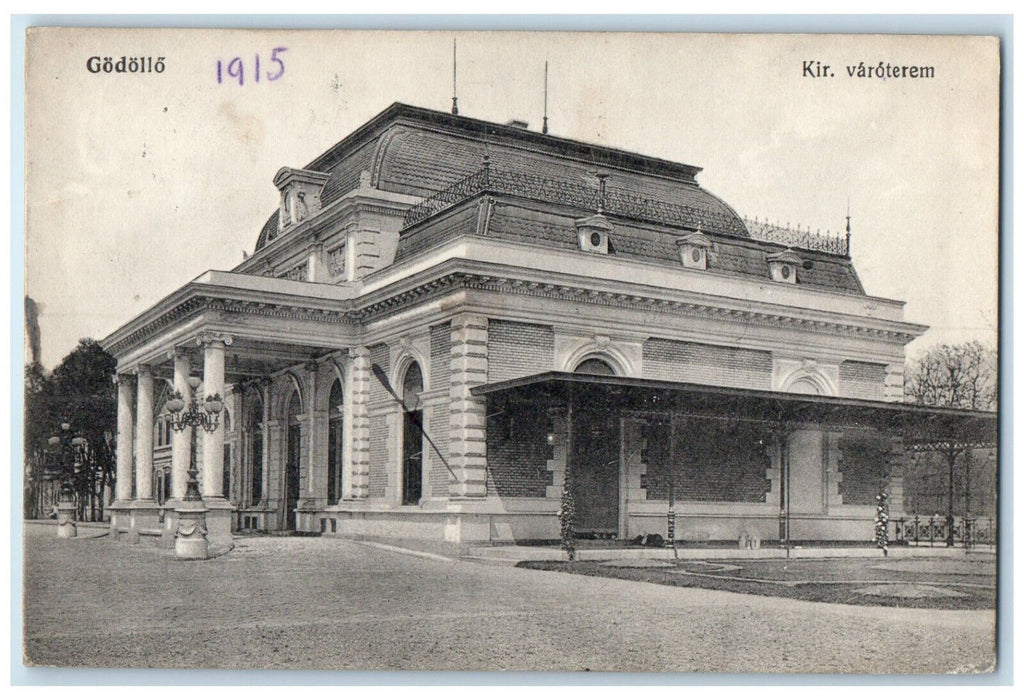 1915 Building of Kir. Varoterem Godollo Hungary Antique Posted Postcard