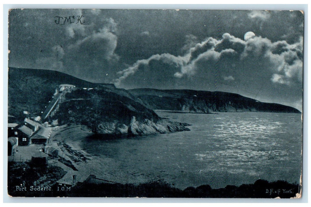 1903 Port Soderic Douglas Isle of Man D.F. & Co. Antique Posted Postcard