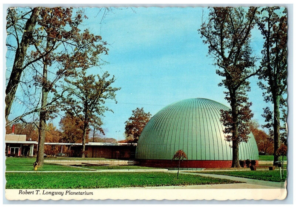 1974 Robert Longway Planetarium Flint College Cultural Center Flint MI Postcard