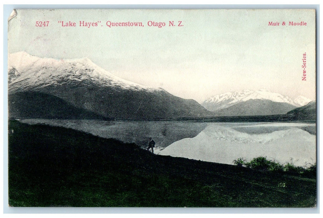 1907 "Lake Hayes" Queenstown Otago New Zealand Avon PA New Series Postcard