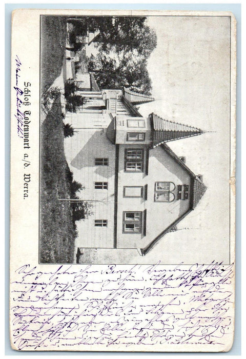 1908 View of Castle Todenwart a./d. Werra Germany Posted Antique Postcard