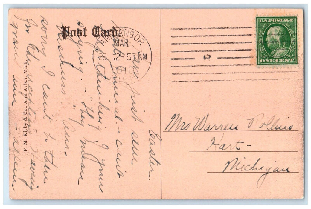 1910 Engineering Building University Michigan Street Ann Arbor Michigan Postcard