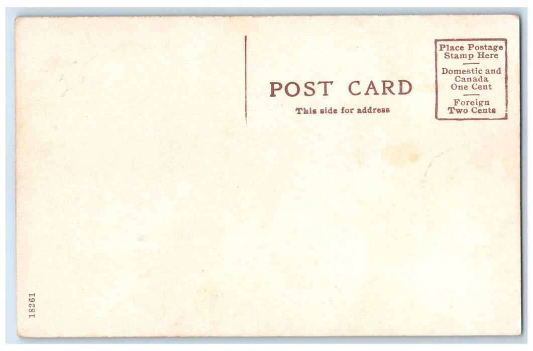 c1910 High School Carnegie Library Exterior Building Ann Arbor Michigan Postcard