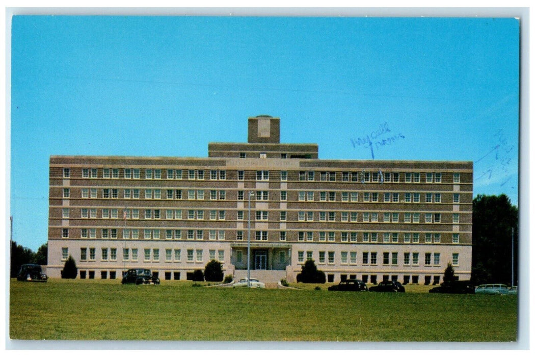 c1960 Exterior Self Memorial Hospital Building Greenwood South Carolina Postcard