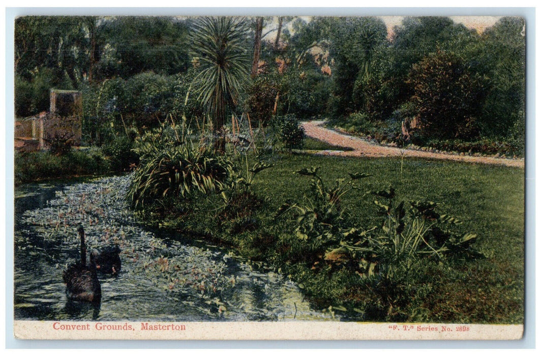 1907 Convent Grounds Masterton New Zealand Avon PA Ft. Series Antique Postcard