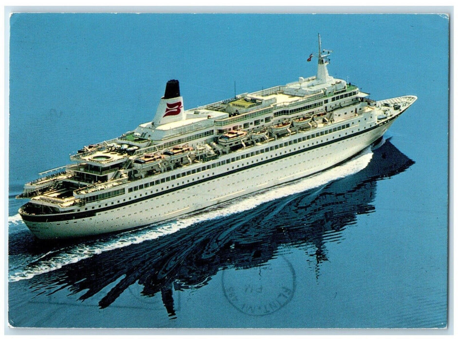 1984 Royal Viking Star Ships Norwegian World Wide Cruising World Class Postcard
