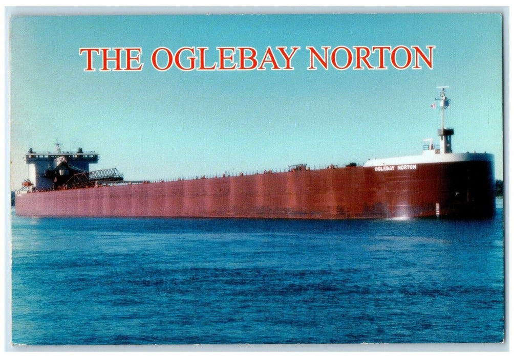 c1970's The Oglebay Norton Super Ships Sails Great Lake Michigan MI Postcard
