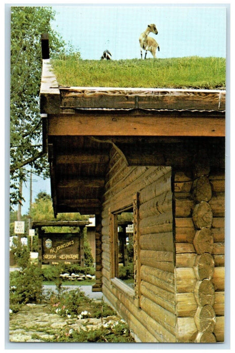c1970's Al Johnson's Swedish Restaurant And Butik Door County WI Postcard