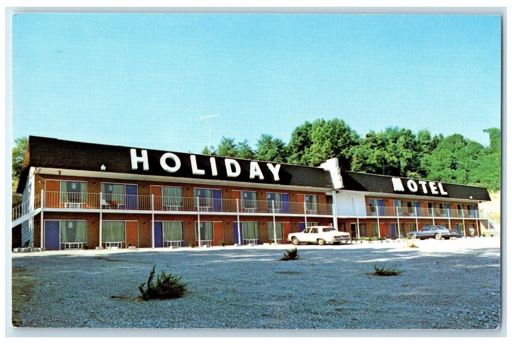 c1970's View Of Holiday Motel Cars Mount Vernon Kentucky KY Vintage Postcard