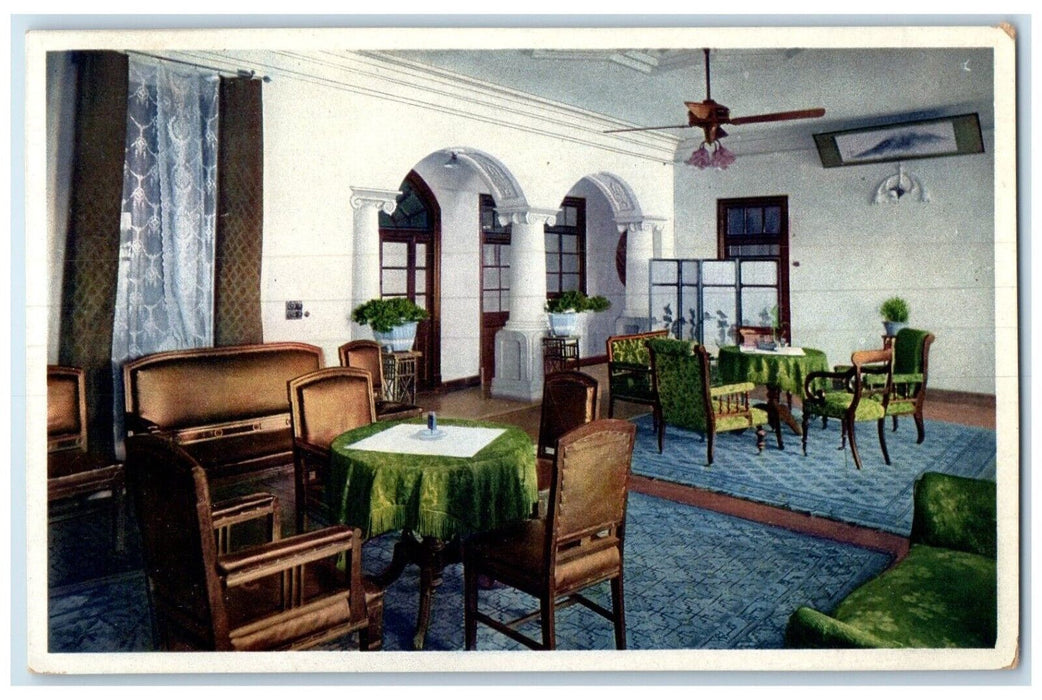 c1910's Fusang Kwan Hotel Interior View Peking China Unposted Antique Postcard