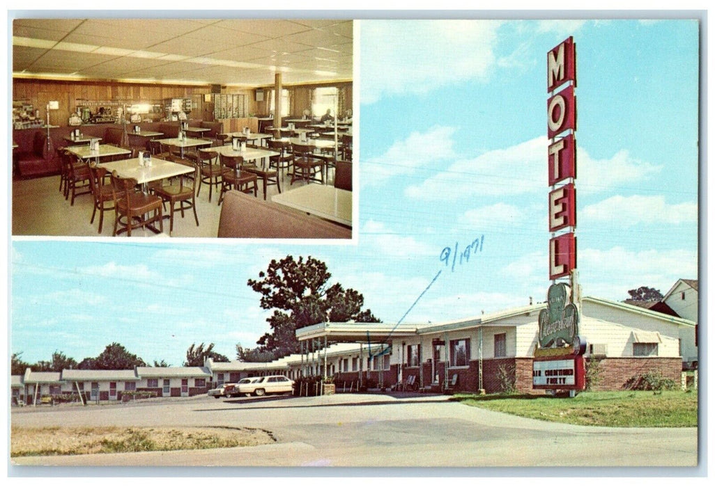 1971 Clover Leaf Motel Lebanon Missouri MO Multi-View Vintage Unposted Postcard