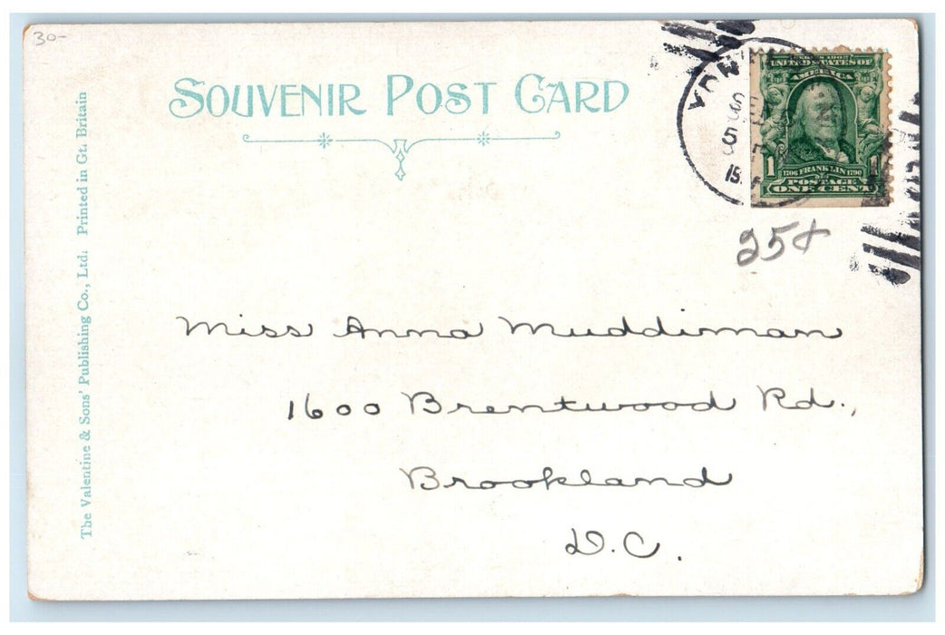 c1905 View Of Palisade Boat Club Yonkers New York NY Posted Antique Postcard