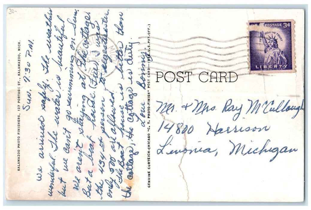 1959 Nazarene Dining Hall Nazarene Camp Indian Lake Michigan MI Vintage Postcard